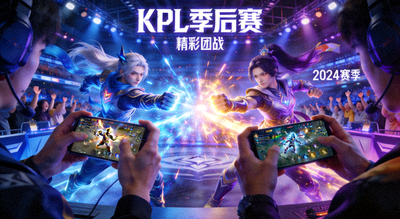 王者荣耀KPL季后赛精彩瞬间，选手团战操作画面
